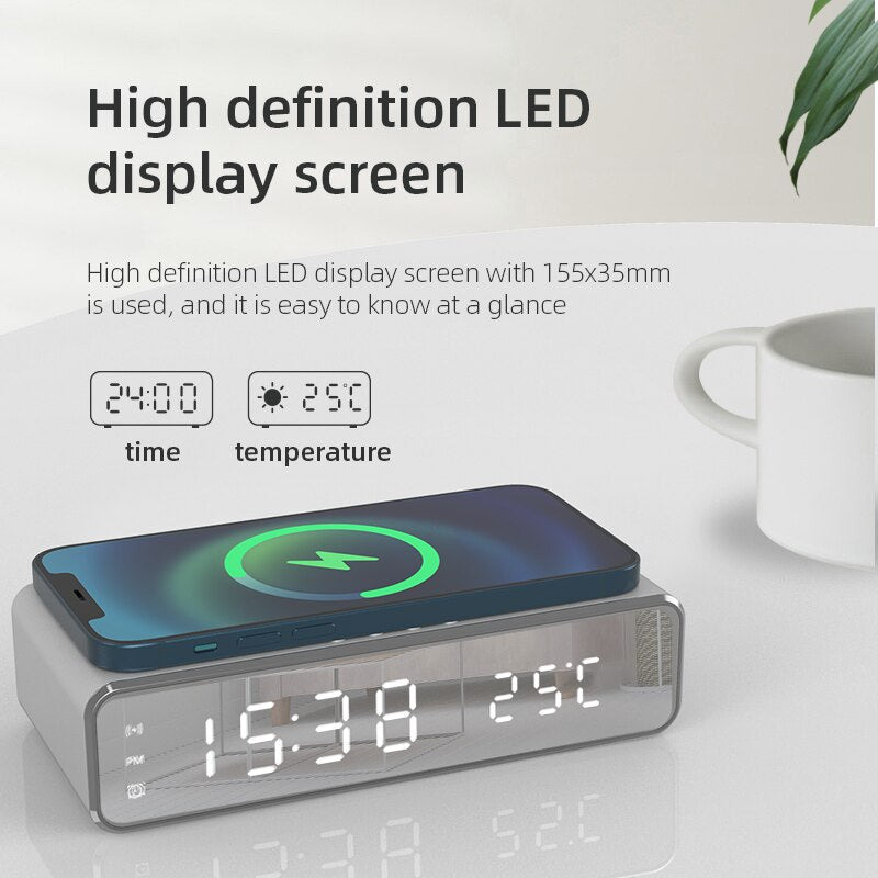 3 in 1 LED Alarm Clock with Fast Wireless Charger - Premium Chargers & Powerbanks from Dressmycell.com - Just $30! Shop now at Dressmycell.com 3 in 1 LED Alarm Clock with Fast Wireless Charger - Premium Chargers & Powerbanks from Dressmycell.com - Just $30! Shop now at Dressmycell.com